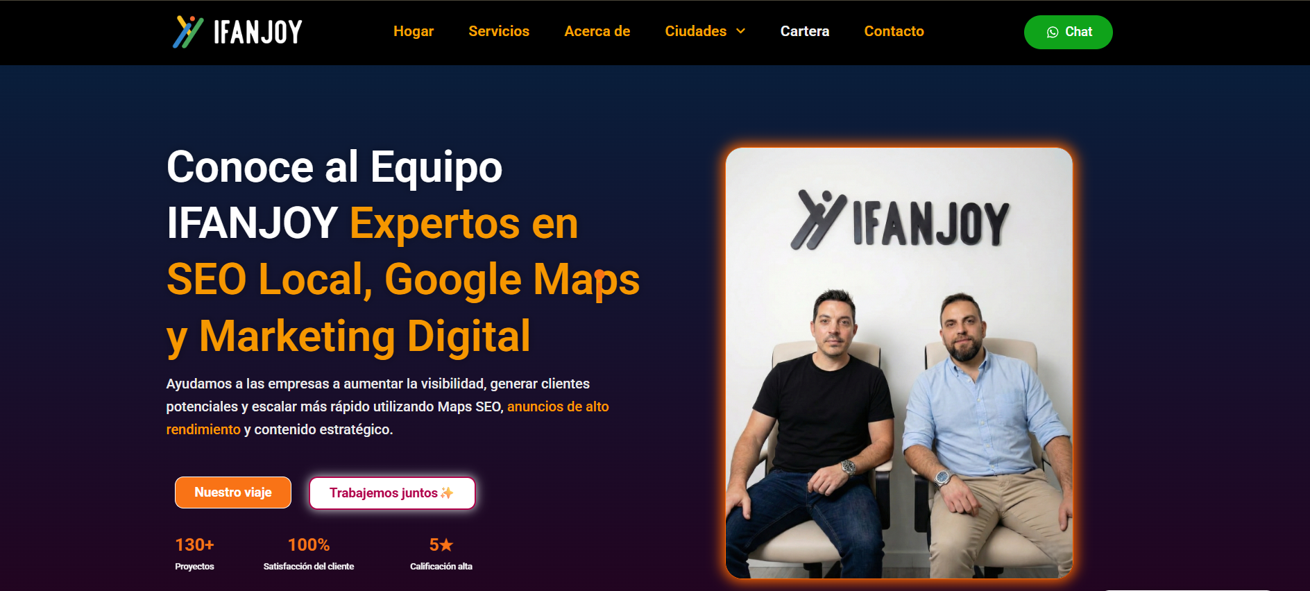 IFANJOY Marketing Agency website